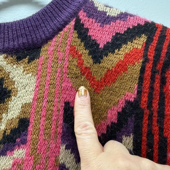 FARM Rio Striped Patchwork Sweater 💘 - Picture 5 of 12